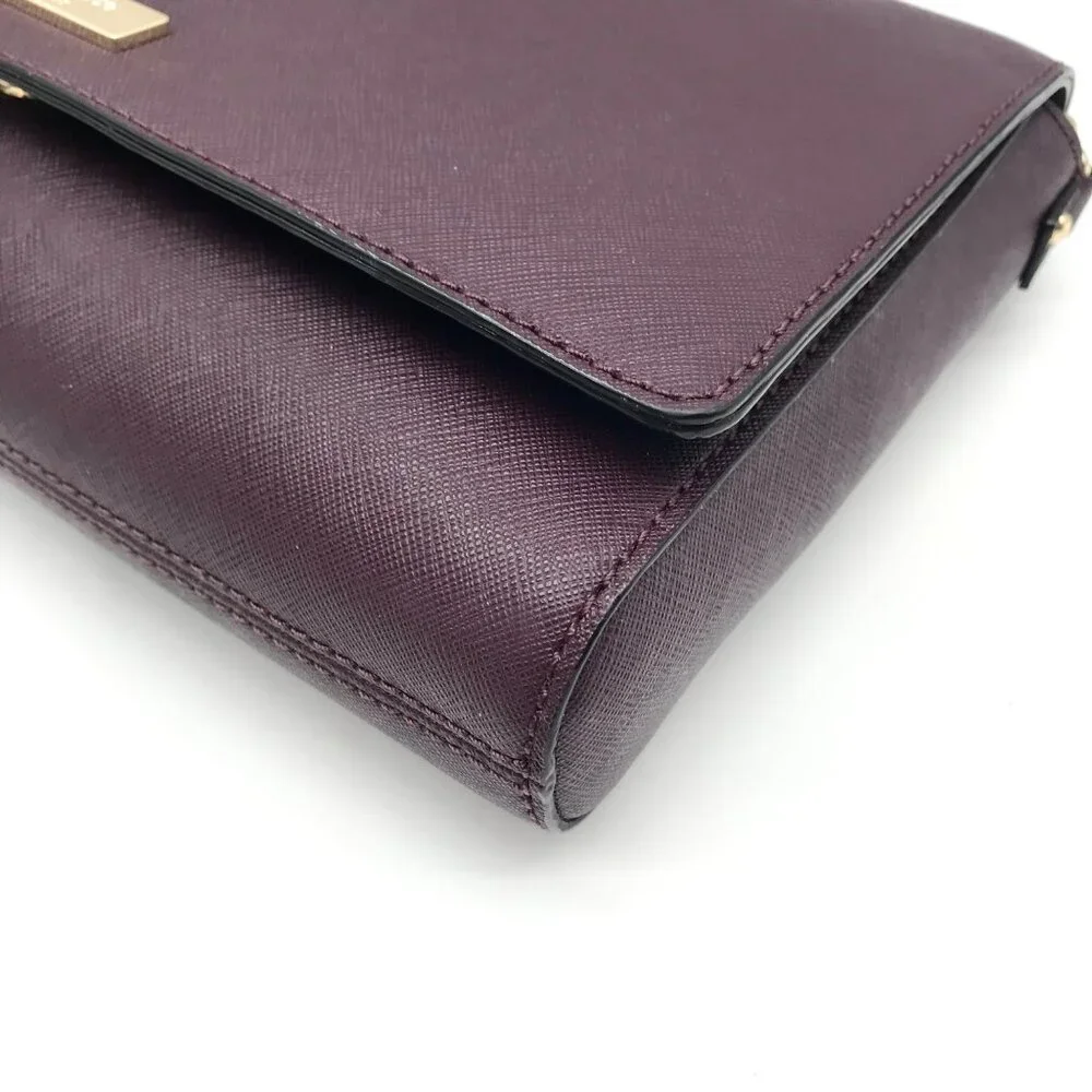 Kate Spade Purple Leather Crossbody Bag